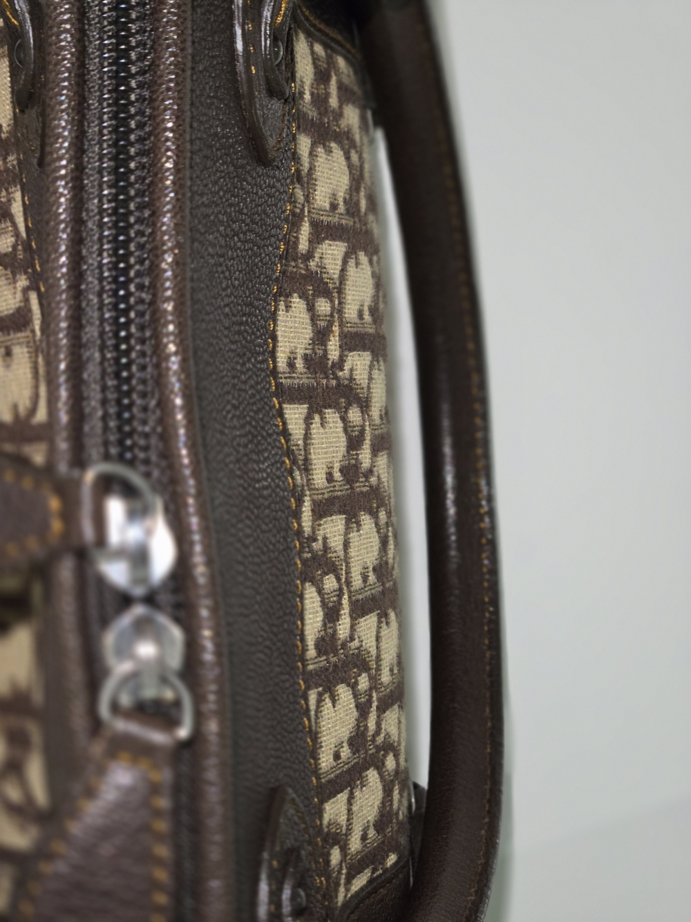 Dior Brown Monogram Tote Bag - Picture 9 of 16